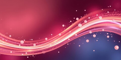 Obraz premium Abstract Pink Purple Wave Background with Pearls