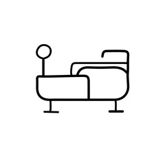 vector illustration of  medical icon element with outline style	
