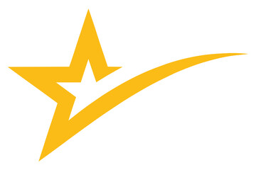 Modern Stars logo design vector concept