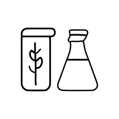 vector illustration of  medical icon element with outline style	
