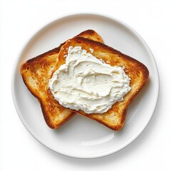 Toasted bread with creamy spread (1)