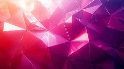 Fototapeta premium Abstract polygonal background with a metallic surface in gradient of colors