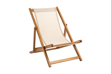 Beach chair isolated on transparent background. Png