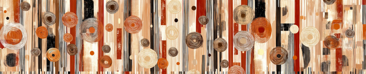 Fototapeta premium A colorful abstract painting with a lot of different shapes and colors