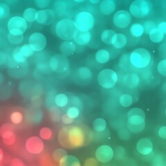 Obraz premium Abstract bokeh background with vibrant teal and rosy hues