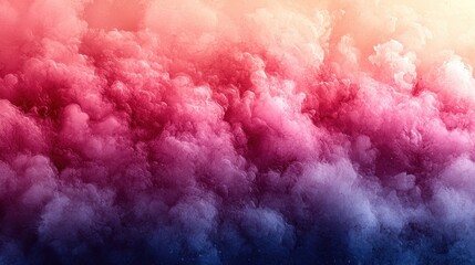 Fototapeta premium Colorful abstract cloud formation with gradient hues of pink, purple, and blue