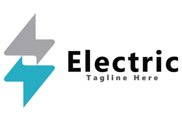 Electric logo icon symbol template design