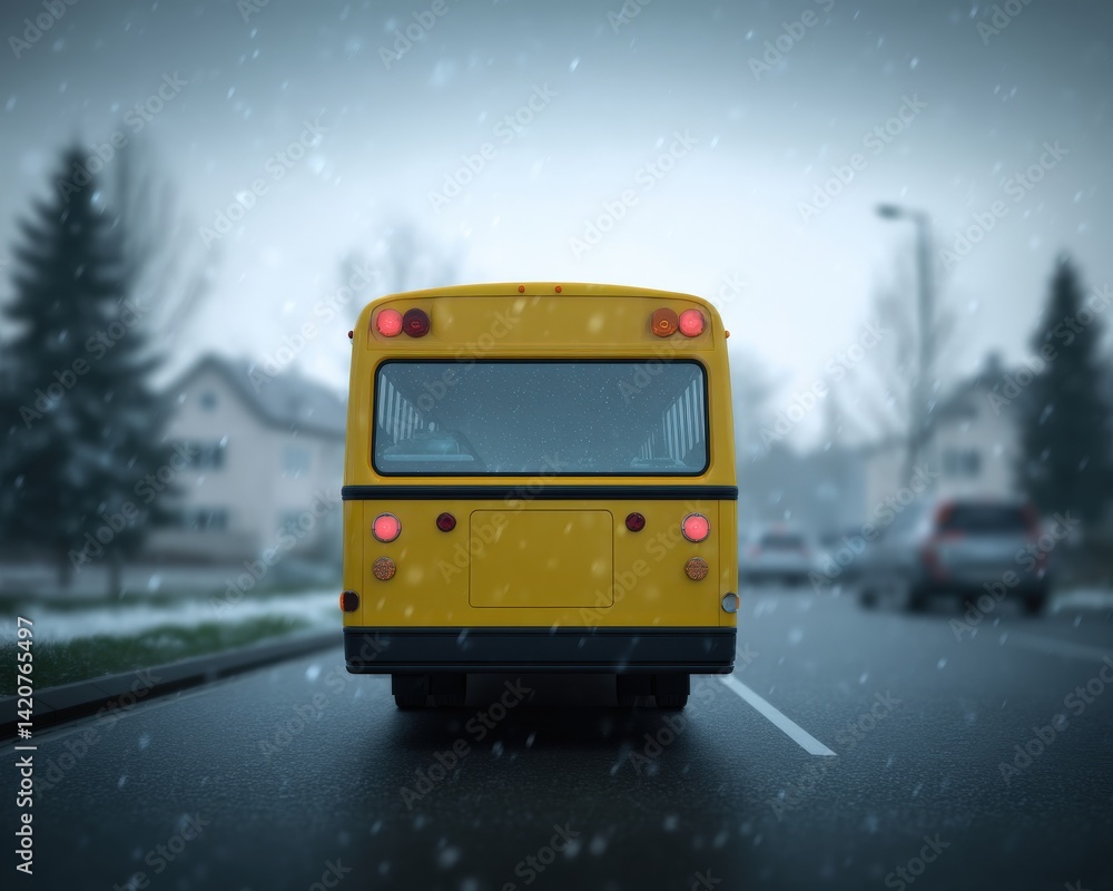 Poster gps command center monitoring school routes during storm, school bus gps tracking