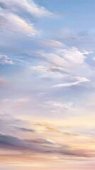 Obraz premium Soft pastel sunset cloudscape