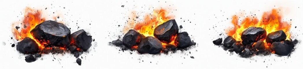 Burning Charcoal