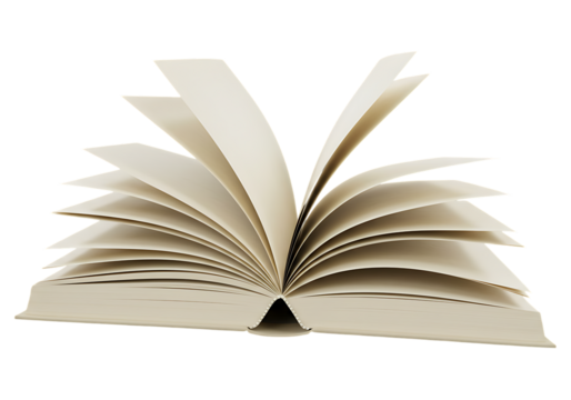 Book Pages PNG – Design Element with Transparent Background