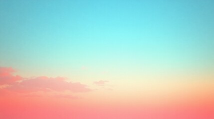 Obraz premium Dreamy pastel sky with soft clouds and a gradient of serene colors