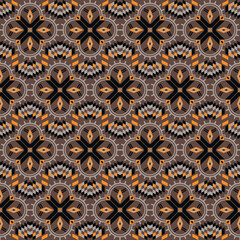 American tribal ethnic native pattern seamless.Traditional Navajo,Aztec,Apache,Southwest and Mexican style fabric pattern.Abstract vector motif pattern.For fabric,clothing,blanket,woven,wrap,decorate.