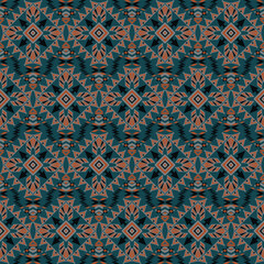 American tribal ethnic native pattern seamless.Traditional Navajo,Aztec,Apache,Southwest and Mexican style fabric pattern.Abstract vector motif pattern.For fabric,clothing,blanket,woven,wrap,decorate.