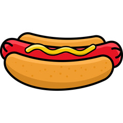 Hotdog Illustration