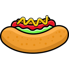 Hotdog Illustration