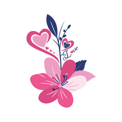 Fashionable weeding Floral ornament Design