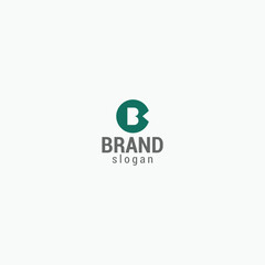 Green Letter B Chat Circle Brand Logo Design