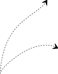 Dotted line arrow