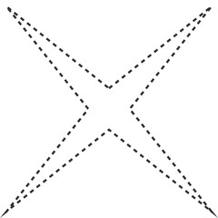 Star dash line