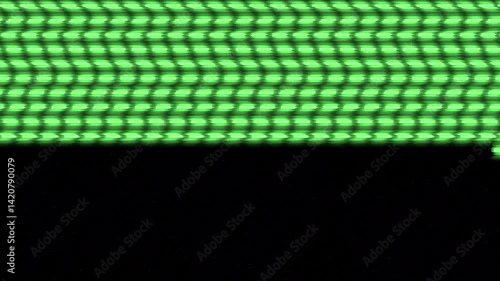 Poster green glowing dots appearing on screen with distortion effects and glitches