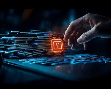 Unlocking digital security cybersecurity innovations in technology computer science futuristic environment