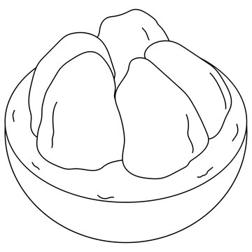 Kecapi Coloring Illustration