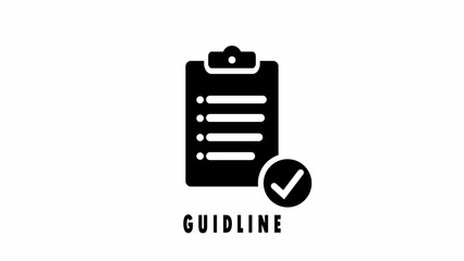 Guidline vector icon illustration.compliance and procedure icons. Vector illustration