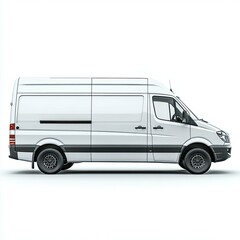 White Cargo Van: Delivery, Shipping, and Logistics Transportation