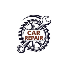 car repair logo vector 