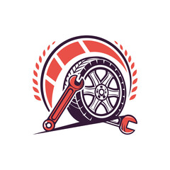 Obraz premium car repair logo vector 