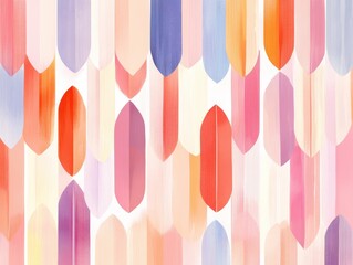 Cascading paint petals pattern in a playful yet organized arrangement