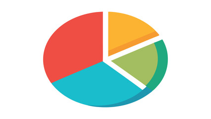 vector illustration of pie chart