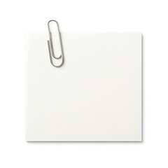 blank note paper with clip