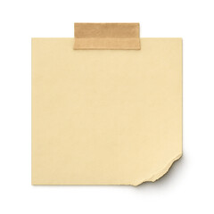 brown envelope isolated on white