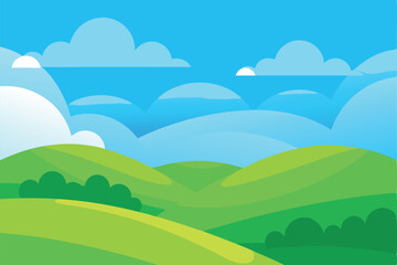 Fototapeta premium landscape with mountains and blue sky