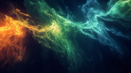 geomagnetic storm visualization, earth magnetic poles illumination, solar wind impact, ionospheric disturbance patterns, plasma field distortion, charged particle streams, atmospheric protection