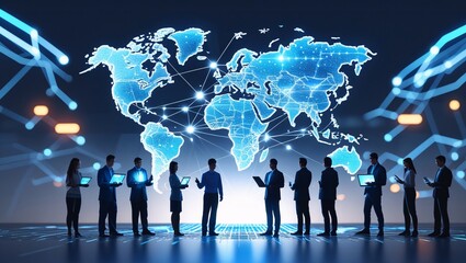 Global Network Connecting Businesses and Individuals Through Technology