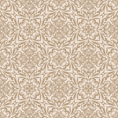 Elegant Damask Seamless Pattern. Vector design for Wallpaper, Fabric, Branding, Packaging, Invitations, Wedding, Home Decor Design