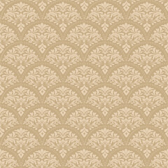 Vector Elegant Damask Seamless Pattern for Wallpaper, Fabric, Branding, Packaging, Invitations, Wedding, Home Decor Design