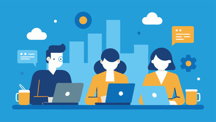 vector illustration of business people