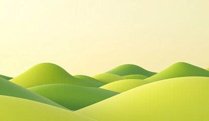 Obraz premium Pastel hillscape (1)