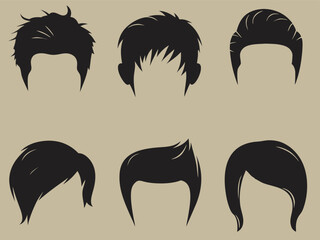 HireStyle silhouette vector illustration.