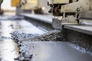 Robotic concrete placement in construction