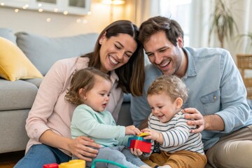 Obraz premium Heartwarming Family Moments: Love, Laughter, and Togetherness