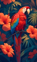 Fototapeta premium Beautiful parrot