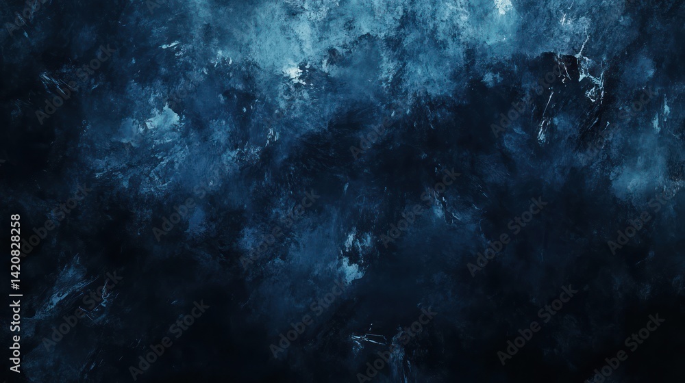 Poster abstract textured backdrop with a blend of deep blues and subtle light details