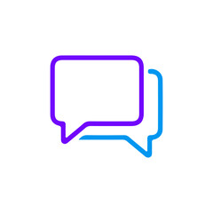 Chat icon vector isolated on background. Trendy message symbol. Online communication. Conversation, SMS, Notification, Group Chat. Chatting icon. vector illustration eps 10.