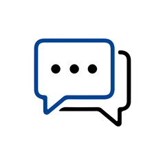 Chat icon vector isolated on background. Trendy message symbol. Online communication. Conversation, SMS, Notification, Group Chat. Chatting icon. vector illustration eps 10.