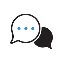 Chat icon vector isolated on background. Trendy message symbol. Online communication. Conversation, SMS, Notification, Group Chat. Chatting icon. vector illustration eps 10.